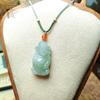 Xinjiang Golden Silk Jade God of Wealth Pendant with Tianshan Jade Accents