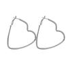 EK2095 New Fashion Hollow Peach Heart Earring Metal Plating Ornaments Simple Dangle Ear For Women Copper Brincos Jewelry