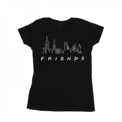 Camiseta feminina/feminina de algodão com logotipo Skyline