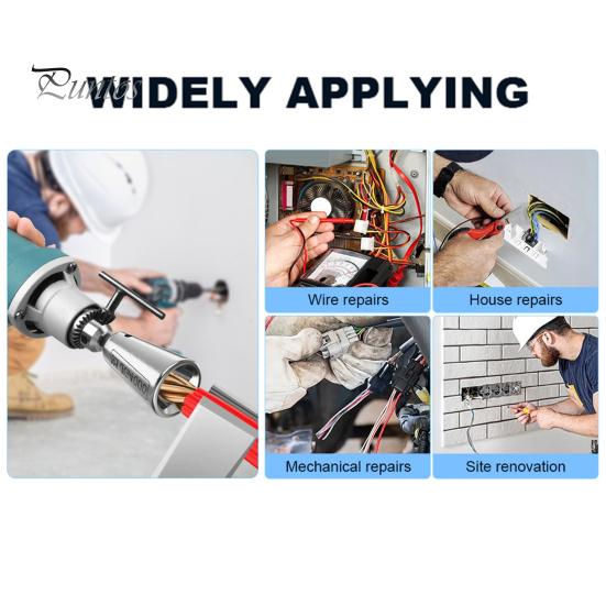 Wire Twister Tool Electrical Power Drill Wire Connector Heat-Resistant Rustproof Reusable Wire Nut Twister Cable Stripping Tool
