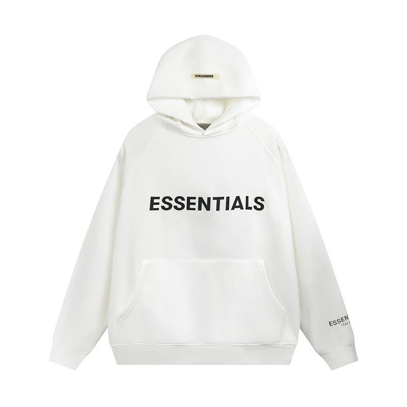 ReflectiveLetter Unisex Oversize Hoodie Fleece Sweatshirt Couple Loose Fit Pullover