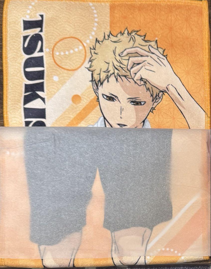 

[Б/У] Haikyuu Gokurakuyu бонусное полотенце-шарф Цукишима лимитированный