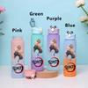 750ML Demon Slayer Cartoon Plastic Gradient Water Cup Portable Leak Proof Water Bottle Student Outdoor Sports Travel Water Cup
