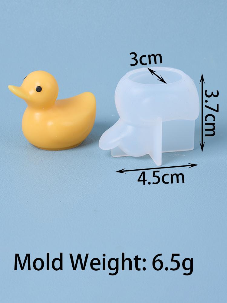 3D Little Duck Silicone Candle Molds Cartoon Animal Shape Gypsum Making Tool Ducklings Handmade Soap Gifts Birthday Party Decor