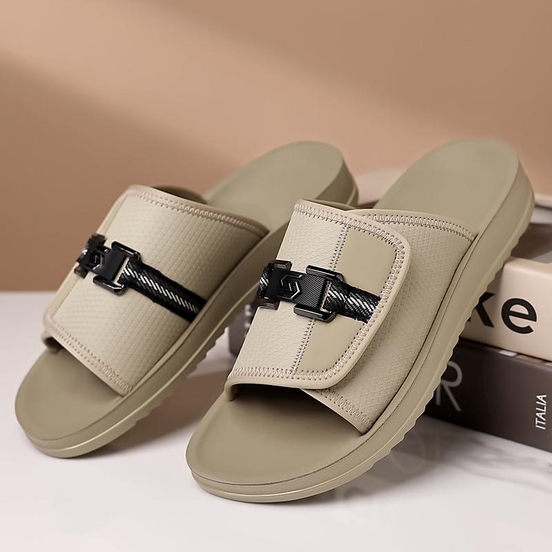 Fashion All-match Summer Men's Slippers Quick Dry Beach Shoes Fashion Men Mueller Shoes Outdoor Mesh Sandals Leisure Walk Male Half Drag