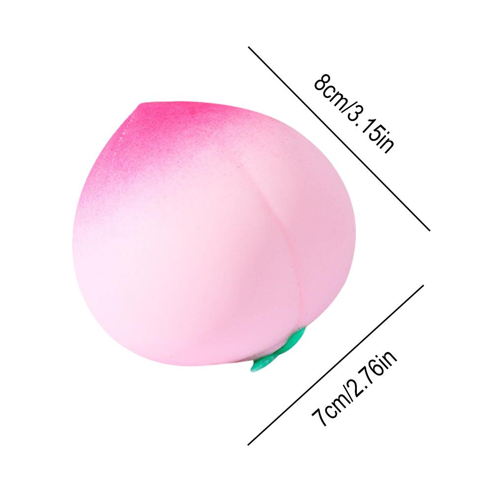 Soft Squishy Toy Slow Rising Stress Relief for Kids & Adults, Squeeze Anti-Anxiety Sensory Fidget Toy Peach Squishies Toys