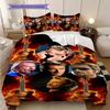 Rock Legends Fire Guitars Bedding (1 * duvet cover + 2 * pillowcase, without core) 2D Flat Soft and comfortable Duvet cover and pillowcase
