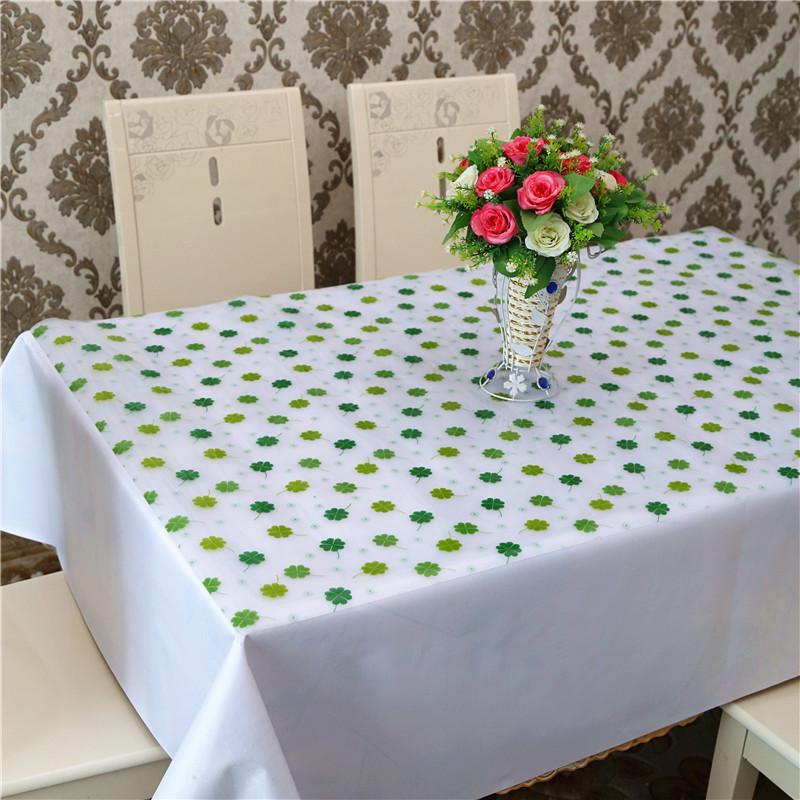 0.8mm Soft Glass PVC Waterproof Oil-proof Heat-resistant Dining Table Protector