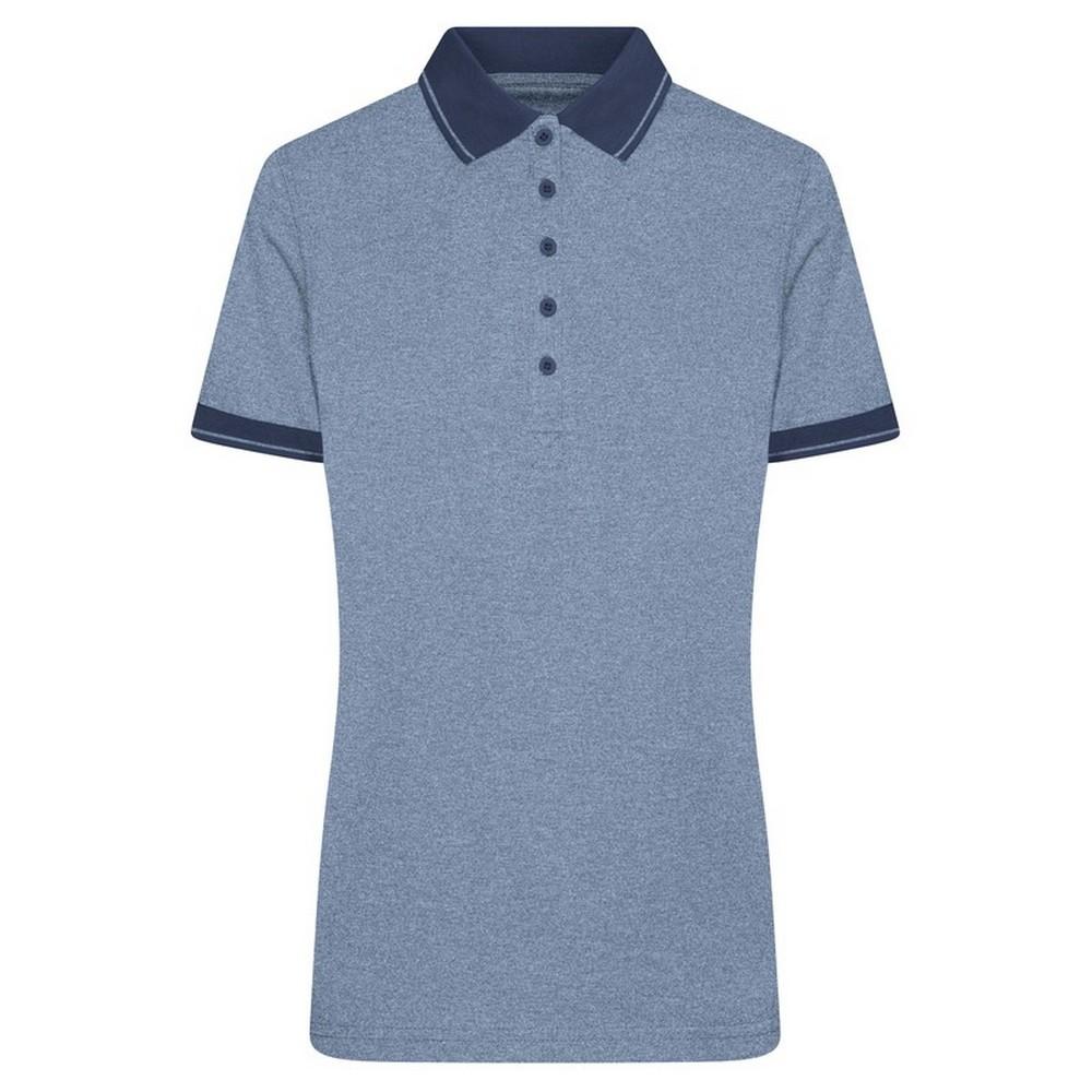 James and Nicholson Womens/Ladies Heather Polo Shirt