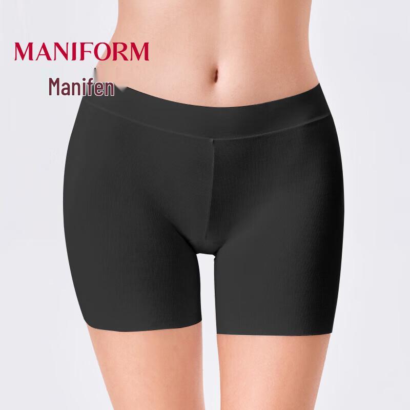 Maniform Women's Seamless Mid-Rise Lace Anti-Chafing Shorts