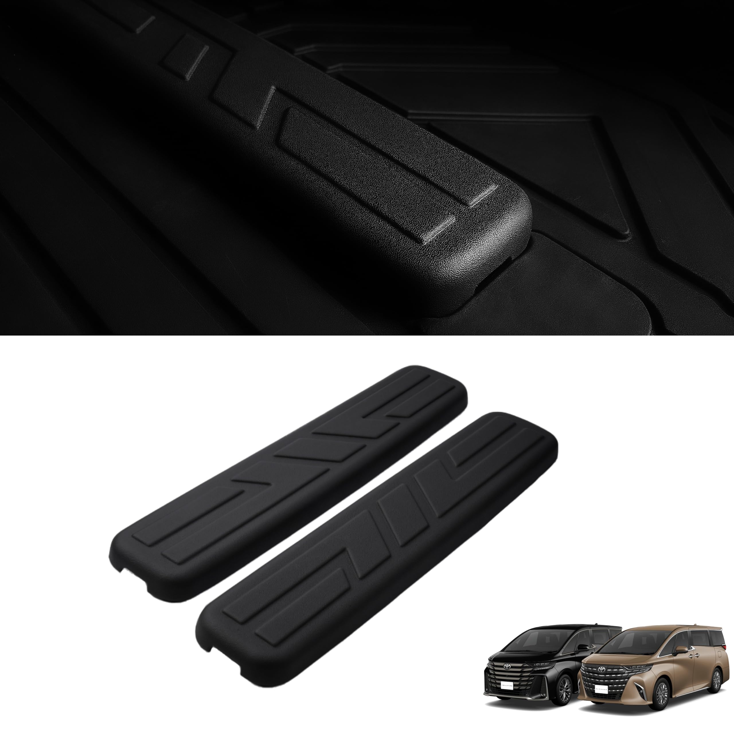 

Compatible with the new Alphard 40 Series and Vellfire 40 rail covers made of TPE specifically designed for the Waterproof and rail Series. Third-row