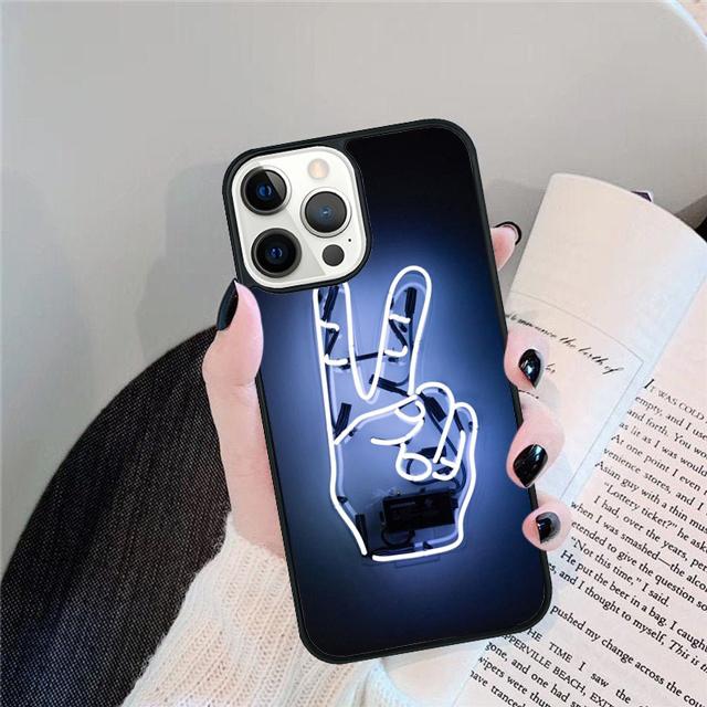 Neonlichter Schale Für iPhone 17 Air 15 16 14 13 12 Pro Max 11 Pro Max Plus Handyhülle Abdeckung