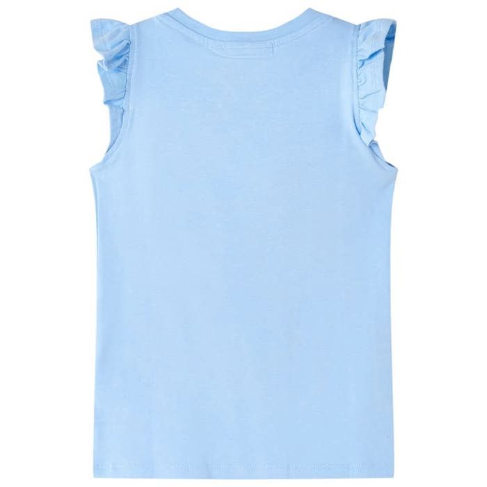 Children's T-shirt with Ruffle Sleeves Light Blue 92/104/116/128/140