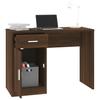 Desk with Storage Space Brown Oak Effect 100 x 40 x 73 cm