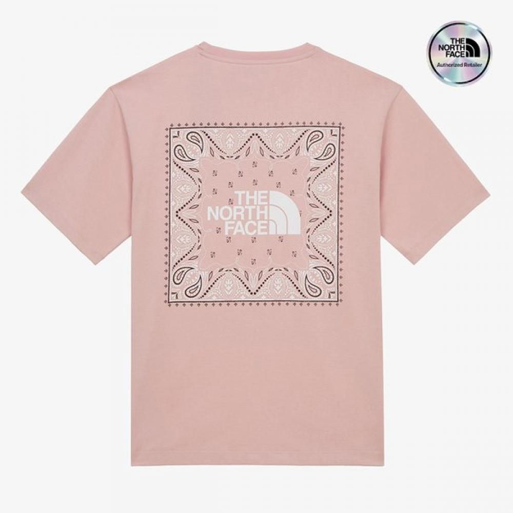 The NorTh Face Men S Bandana T ShirT Pale Pink PALE PINK/100