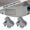 2pcs SUN VISOR HOLDER CLIPs Gray/ Beige ABS Retainer Fit For Mitsubish For Pajero 2000-2006 #MR779704/ MR779705 Auto Fastener
