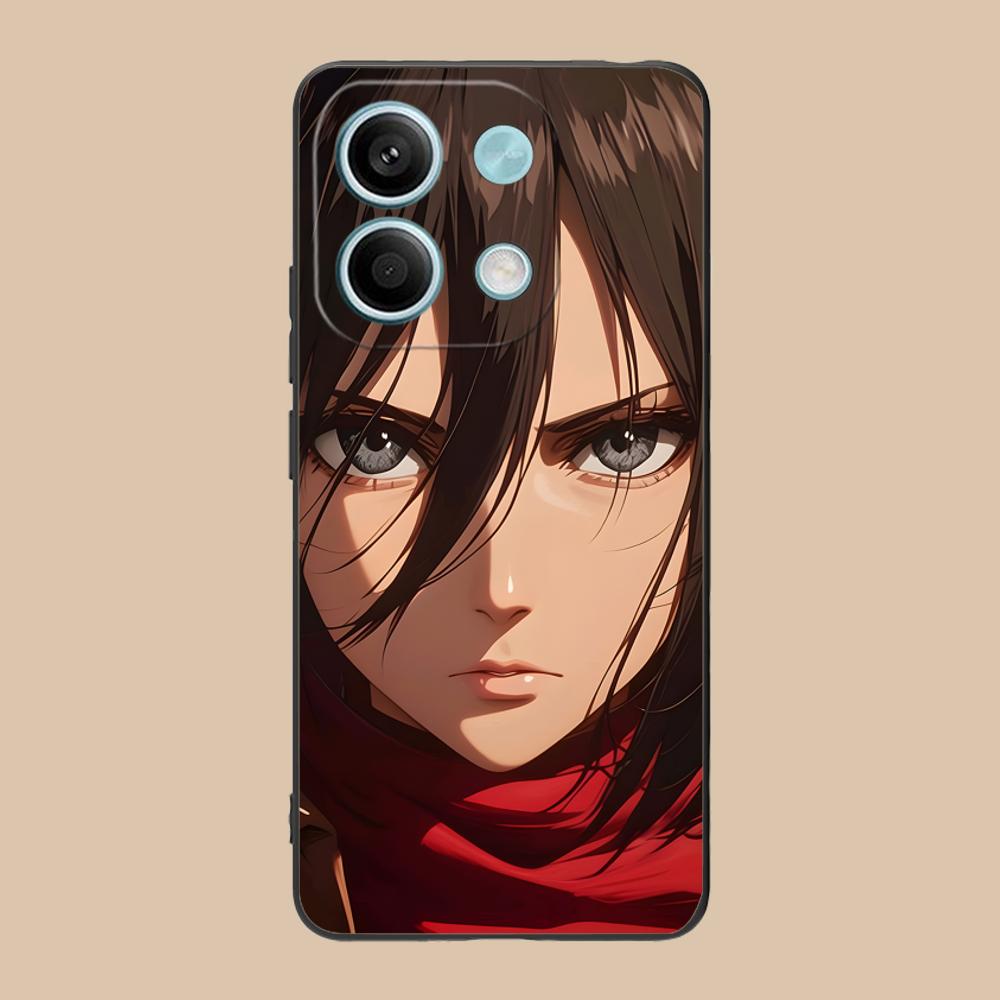 AOT Mikasa Mobile Phone Case for POCO M7 M6 M5 M4 M3 X7 X6 X5 X4 X3 Pro GT 5G Colour Printing Protective Cover Smartphone Luxury