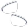 2Pcs Car Left Right Side Rearview Mirror Rain Eyebrow Cover Trim Fit For Hyundai Tucson   Silver
