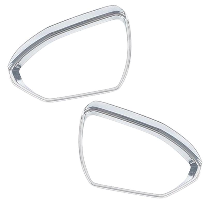 2Pcs Car Left Right Side Rearview Mirror Rain Eyebrow Cover Trim Fit For Hyundai Tucson Silver