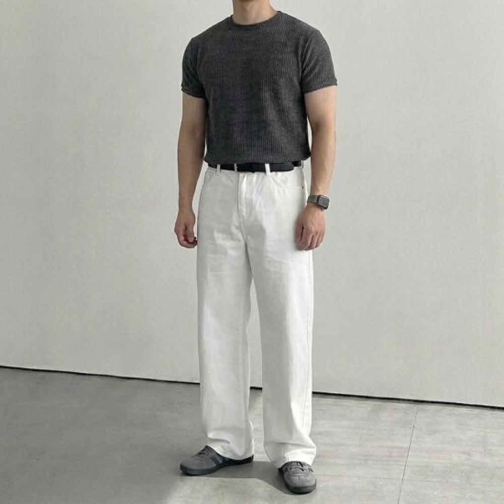 Onl Men S Crop Semi muScle Fit Tee