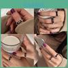 Chic Adjustable Copper Ring For Women Stylish Geometric Design With High-end Feel 2024 Spring Collection