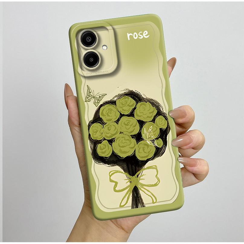For Samsung Galaxy A07 4G Phone Case Fashion Aesthetic Style Soft Liquid Silicone Shockproof Back Mobile Cover Anti Slip Fundas