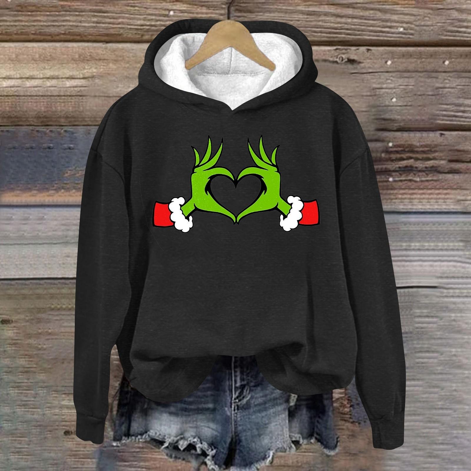 

Женская мода повседневная толстовка с длинным рукавом и вставкой на плече с принтом на Хэллоуин с круглым вырезом XL чёрный