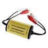2Pcs RCA Audio Noise Filter Suppressor Ground Loop Isolator For Car AMP Stereo