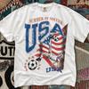 USA Soccer Graphic T-shirt | Summer of Soccer, American Flag Design