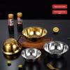 Gold 304 Stainless Steel Food Grade Bowl - Multipurpose Kitchen Basin for Salad, Soup, Vegetable Washing, Egg Beating, and Flour Mixing.