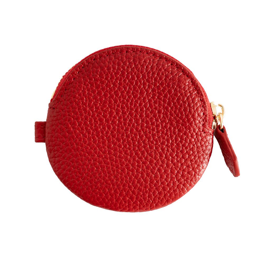 New first-layer cowhide change bag, large-capacity portable jewelry bag, zipper, Japanese coin bag, genuine leather.