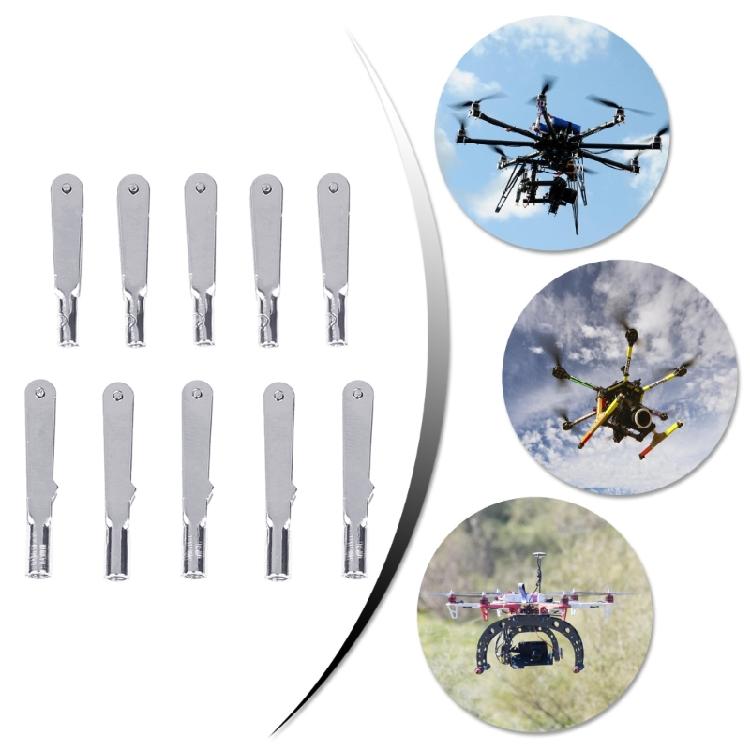 Professional Metal Servo Attachments, 10Pcs Chuck Pull Rod Connectors Clamp for Model Plane Enthusiasts