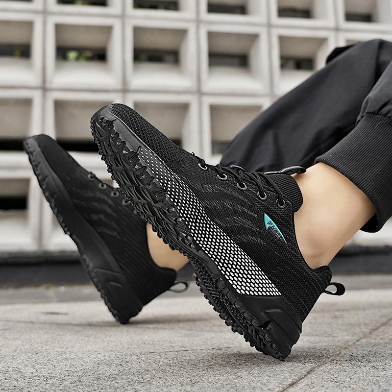 Men'S Casual Sports Shoes Fashionable Low Cut Mesh Anti Slip Walking Sports Shoes Tennis Shoes Suitable For Outdoor Travel