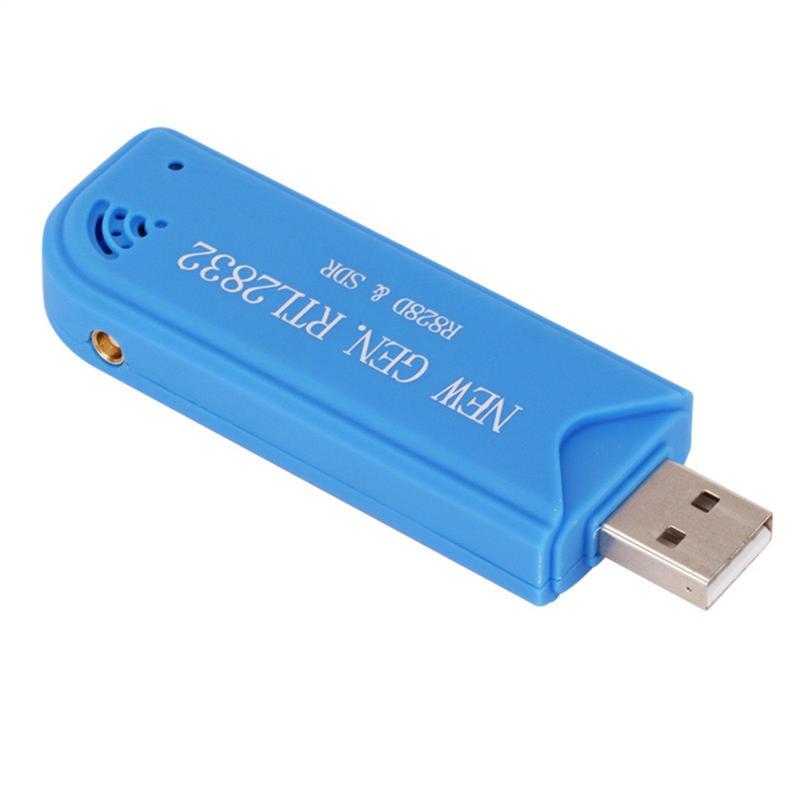 USB 2.0 TV Receiver DAB FM RTL2832U R828D SDR RTL A300U 25MHz-1760MHz Receiving Frequency Tuner Dongle Stick with Antenna