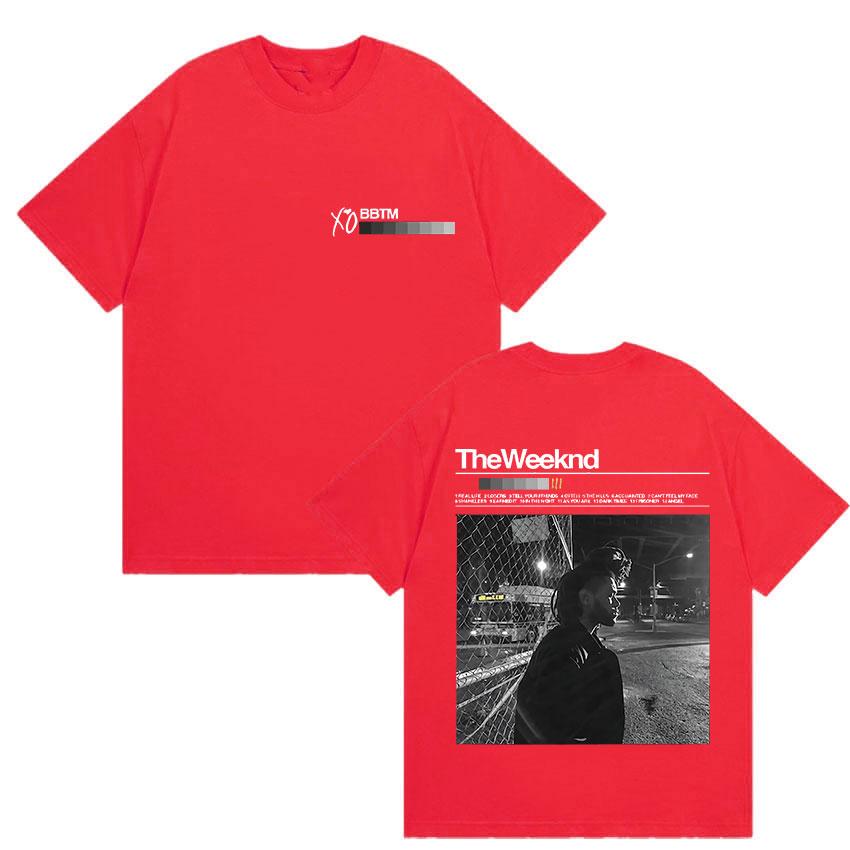 

2026 Limited The Weeknd XO Album Merch Oversized T Shirts Unisexs Retro Style Gothic Clothing Tshirt Street Hip Hop Cotton TShirt M