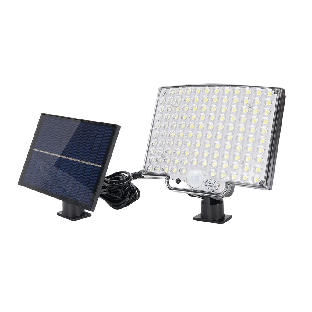 Solar Light for Outside 118 LED Split Motion Sensor Outdoor Light with Remote Control IP65 Water Proof for Yard Patio
