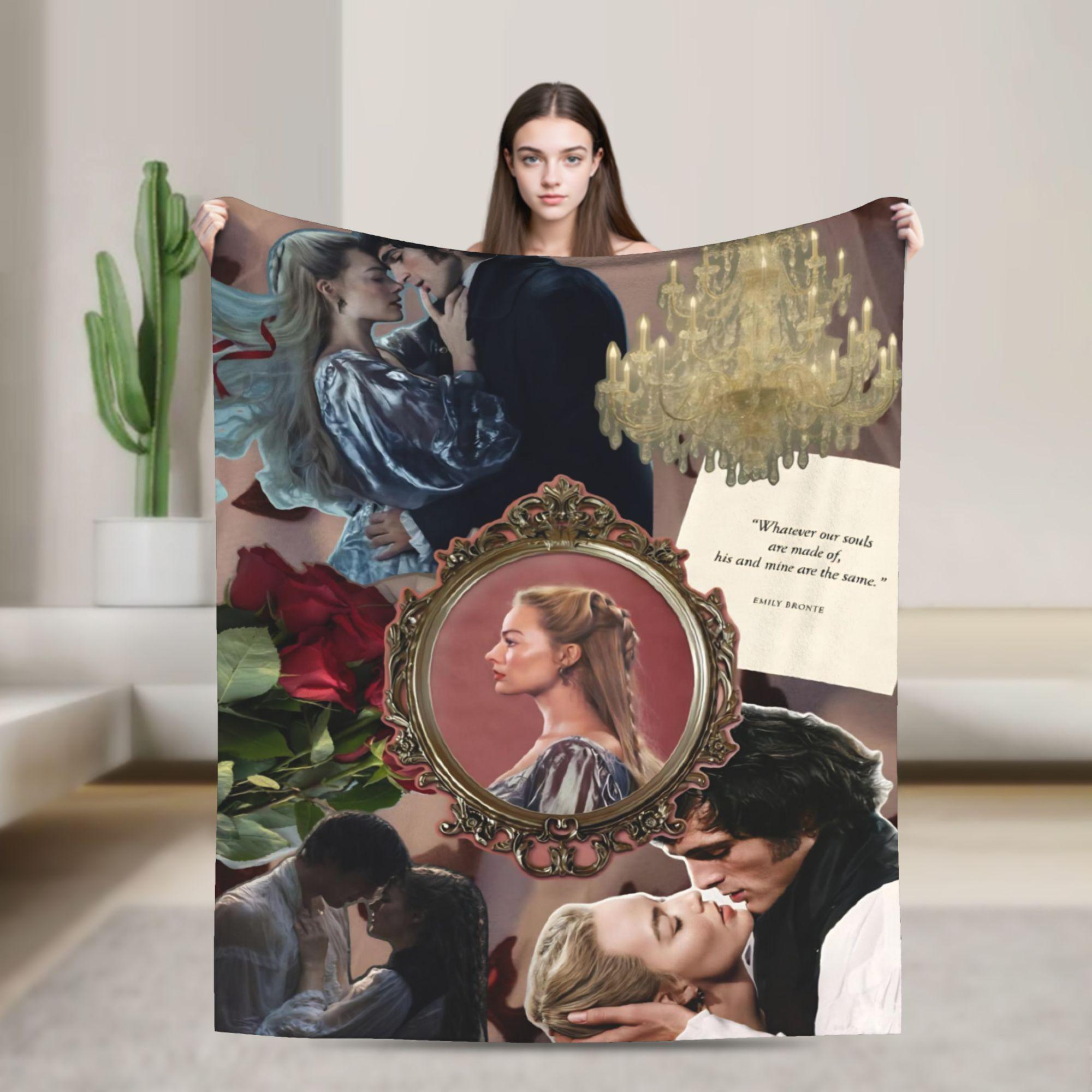 

Wuthering Heights 2026 Movie Throw Fashion Blanket for Couch Soft Fuzzy Plush Fashion Blanket es Multiple Sizes Bedspread 100x150cm