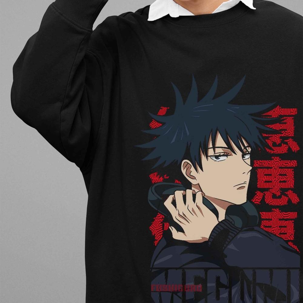 Jujutsu Kaisen Sweatshirt Megumi Fushiguro Sweater JJK Anime Pullover Sukuna