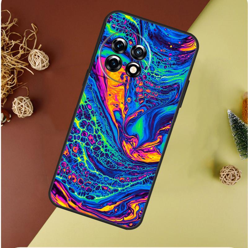 Psychedelic trippy abstract art For OnePlus 13 13R 12 12R 11 9 10 Pro 8T 9RT 10T 10R Nord 4 CE 2 3 Lite N20 N30 Phone Case