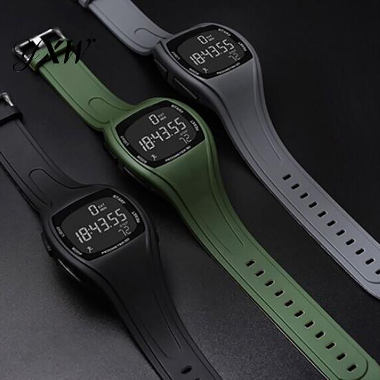 Orologio da Polso Digitale da Uomo Multifunzione con Pedometro 3D, Sveglia e Cronografo, Impermeabile