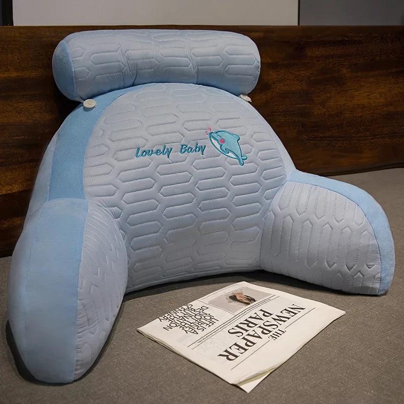 Pregnant Women Ice Silk Bedside Backrest Waist Pillow Multifunctional Sofa Bed Reading Pillow Pregnancy Lumbar Support Cushion