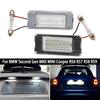 2Pcs LED Lights License Plate Light For Mini Cooper R56 R57 R58 R59 Built-In CAN-bus Resistor Error Free Waterproof 6000K White