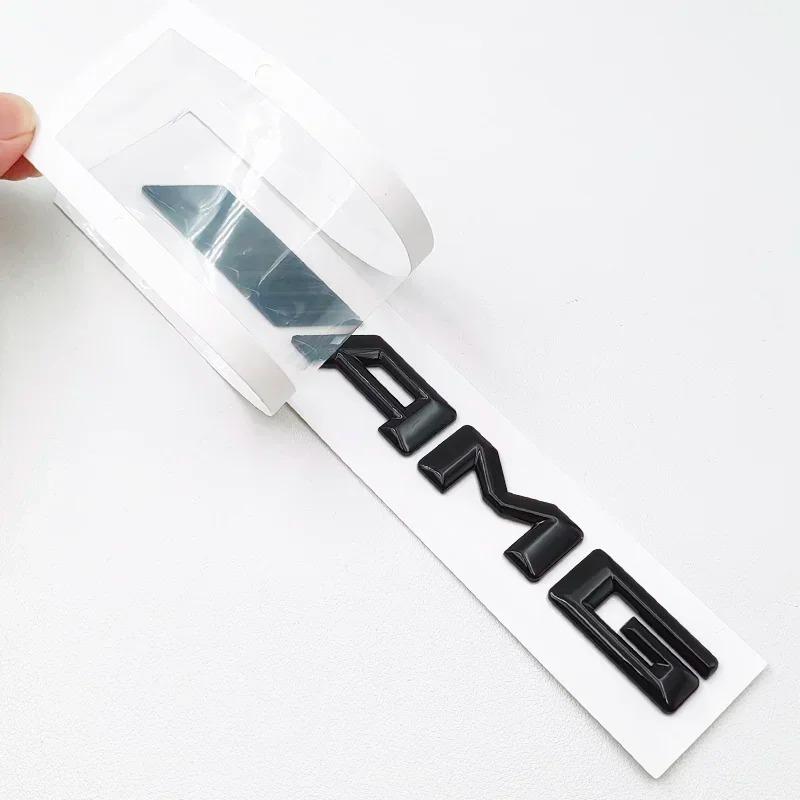 CSG1 3D Black C63S Logo Letters V8 BITURBO Badge Car Rear Star Sticker Trunk AMG Emblem For Mercedes Benz AMG W205 C205 Accessories