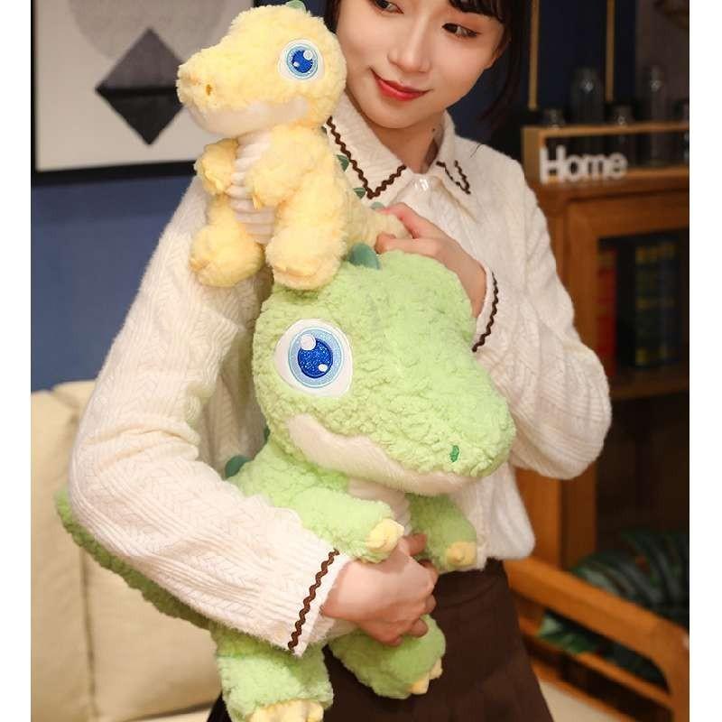 Cute Big-eyed Dinosaur Plush Toy Stuffed Animal Doll Sitting Tyrannosaurus Rex Children's Comfort Sleeping Toy