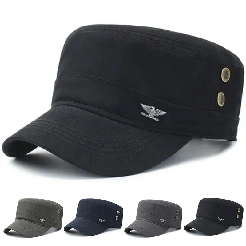 Yto Household Items Men's Green Military Caps Spring Autumn Tactical Hat Flat Top Cotton Army Cap Sportss Leisure Hats Baseball Cap