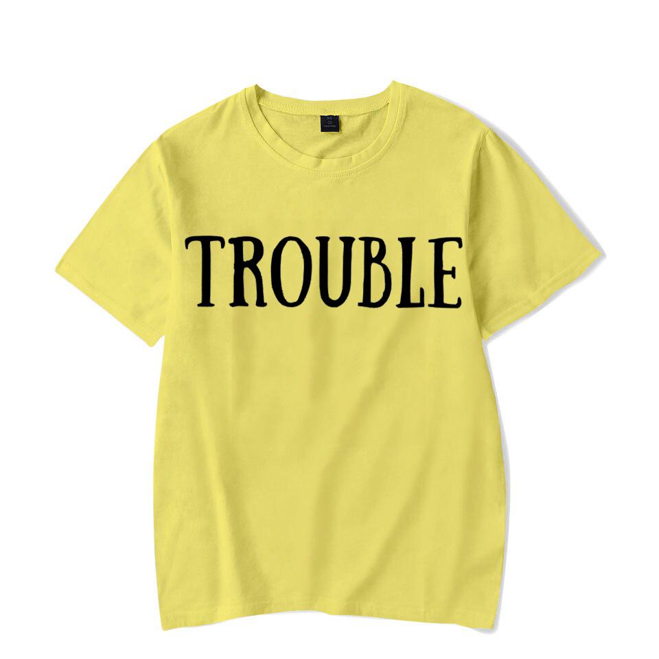 

Парные футболки Where I Go/trouble Print Funny Letter Graphic T Shirts Free Men Women Top Summer Lovers Short Sleeve Clothing XXXL