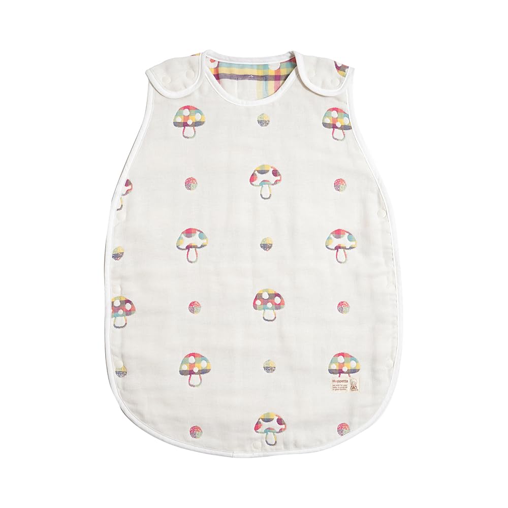 

10mois Hoppetta Fluffy Gauze Baby for newborns to 3 years champignon length 24111000 - (6-ply gauze) Sleeper, 100% cotton, old, deux, 58cm,