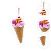 Ice Cream Cone Ornament Decorative Photo Prop Dessert Decor Collectible Ice Cream Pendant for Holiday, Christmas, Xmas , Party,