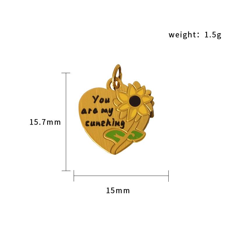 Halloween Ghost Pumpkin Spider Pendant 18K Gold Plated Stainless Steel Jewelry Diy Accessories