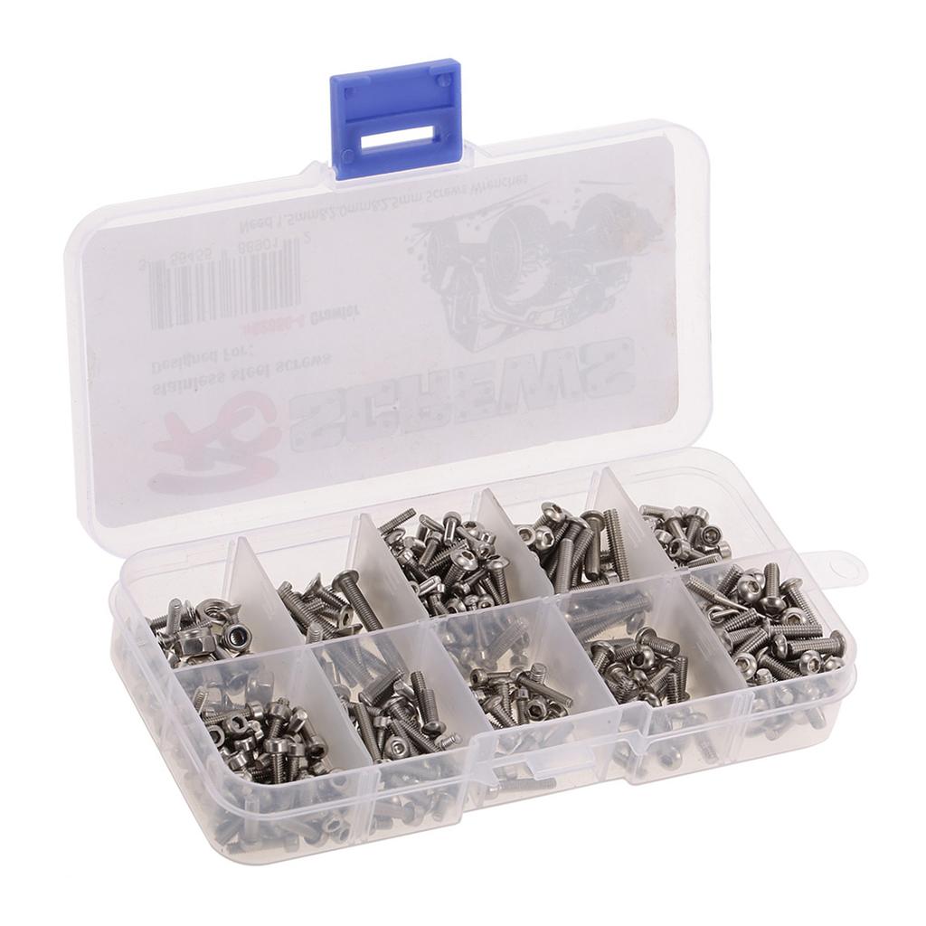 RC Screws, Stainless Steel Construction, Screws Kit for -4 1Celsius10 Crawler with Replacement and Nuts
